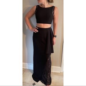 Jovani Skirt Set Black